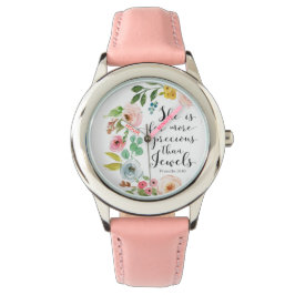 Sprichwörter 31 Sie ist viel Wertvoller zu sehen Armbanduhr