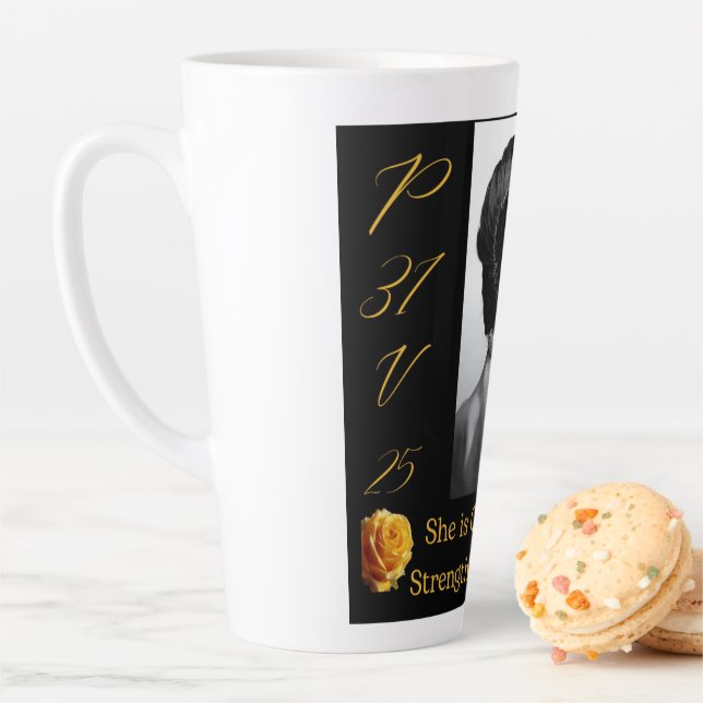 Sprichwörter 31 Tasse Schwarz/Gelb Große Latte (Beispiel)