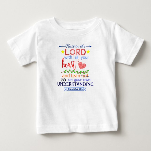 Sprichwörter 3:5 Baby Dress T-shirt (Vorderseite)