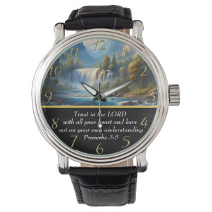 Sprichwörter 3:5 Christlicher Glaubenssee Armbanduhr