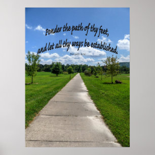 Sprichwörter 4:26 poster