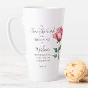 Sprichwörter 9:10 Angst vor der Lord Rose Blume Bi Milchtasse
