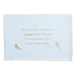 Sprichwörter Pillowcase Vertrauen in den Lord Blue Kissenbezug