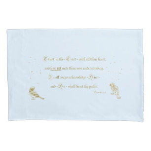 Sprichwörter Pillowcase Vertrauen in den Lord Blue Kissenbezug