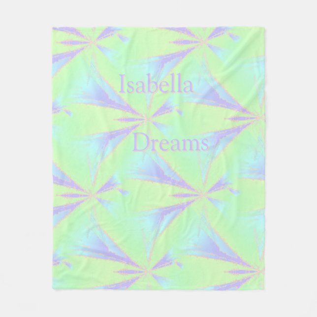Spring Abstrakt Stars Fleece Blanket (Vorderseite)