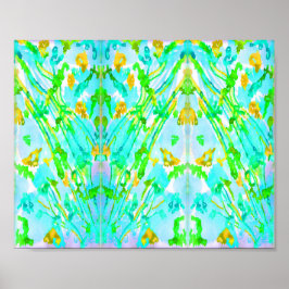 "Spring" Abstrakte Aquarell-Poster drucken Poster