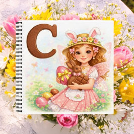 Spring Alphabet Letter C Notebook for Kids Notizbuch