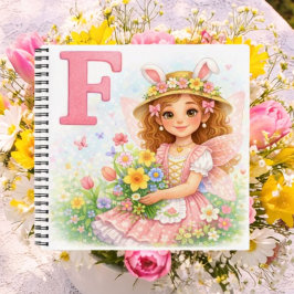 Spring Alphabet Letter F Notebook for Kids Notizbuch