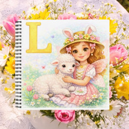 Spring Alphabet Letter L Notebook for Kids Notizbuch