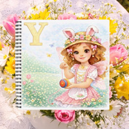 Spring Alphabet Letter Y Fairy Yo Yo Notizbuch