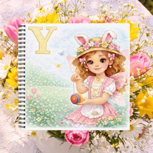 Spring Alphabet Letter Y Fairy Yo Yo Notizbuch (Von Creator hochgeladen)