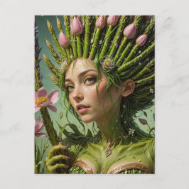 Spring Asparagus Fairy Postkarte