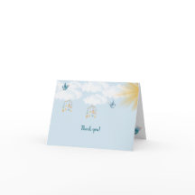 Spring Baby Dusche Danke Karte