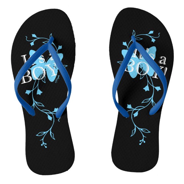 Spring Baby Es ist ein Junge Flip Flops (Fußbett)