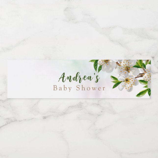 Spring Baby in Bloom Baby Dusche (Einzelnes Label)