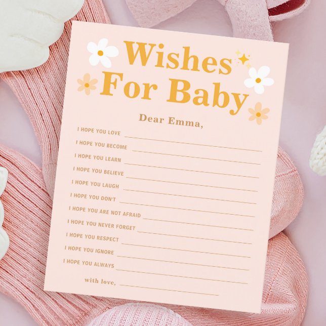 Spring Baby Shower Game Wishes for Baby (Von Creator hochgeladen)