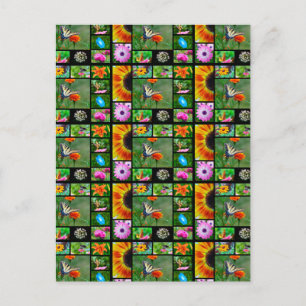Spring Beauty Collage Postkarte