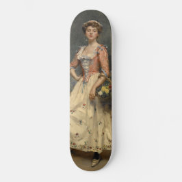 Spring Beauty (von Raimundo de Madrazo y Garreta) Skateboard