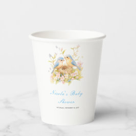 Spring Birds Baby Dusche Pappbecher