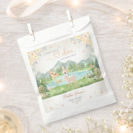 Spring Bloom and Butterflies Deer Baby Shower  Geschenktütchen
