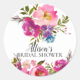 Spring Bloom Floral Brautparty Umschlag Aufkleber
