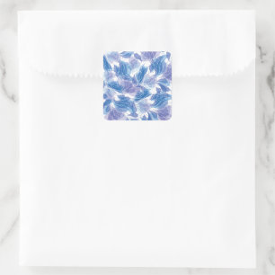 Spring Bloom Lila Lilacs Blume Quadratischer Aufkleber