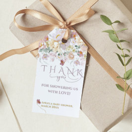 Spring Bloom Wildblume Lila Girl Baby Dusche Geschenkanhänger