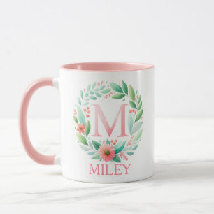 Spring Blossom Personalisierter Brief M - Individu Tasse