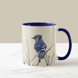 Spring Blue Jay Fine Art for Bird Lovers Tasse