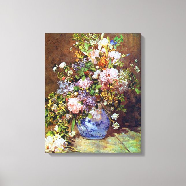 Spring Blumen Renoir Leinwanddruck (Vorderseite)
