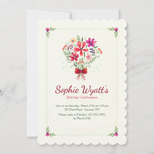 Spring Bouquet Einladung