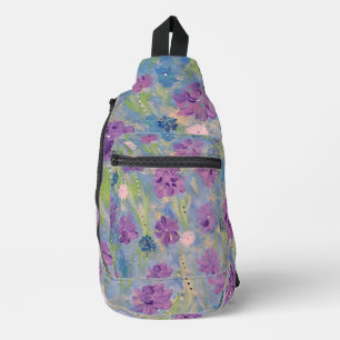 Spring Bouquet Floral Sling Bag