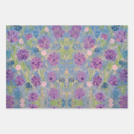 Spring Bouquet Floral Wrapping Paper Geschenkpapier Set