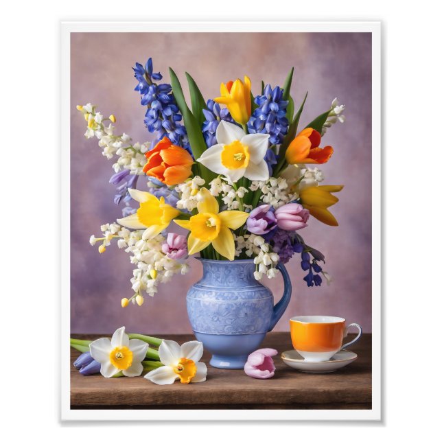 Spring Bouquet - Frische Pasta machen Fotodruck (Vorne)