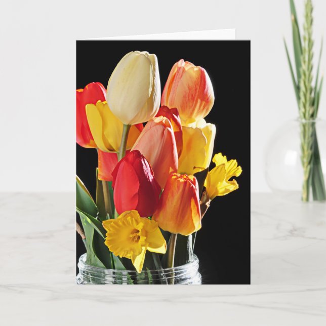 Spring Bouquet Karte (Vorderseite)
