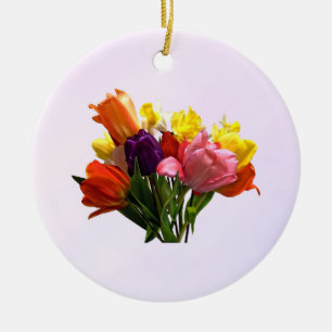 Spring Bouquet mit Tulips und Daffodien Ornamente