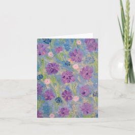 Spring Bouquet Note Card Dankeskarte
