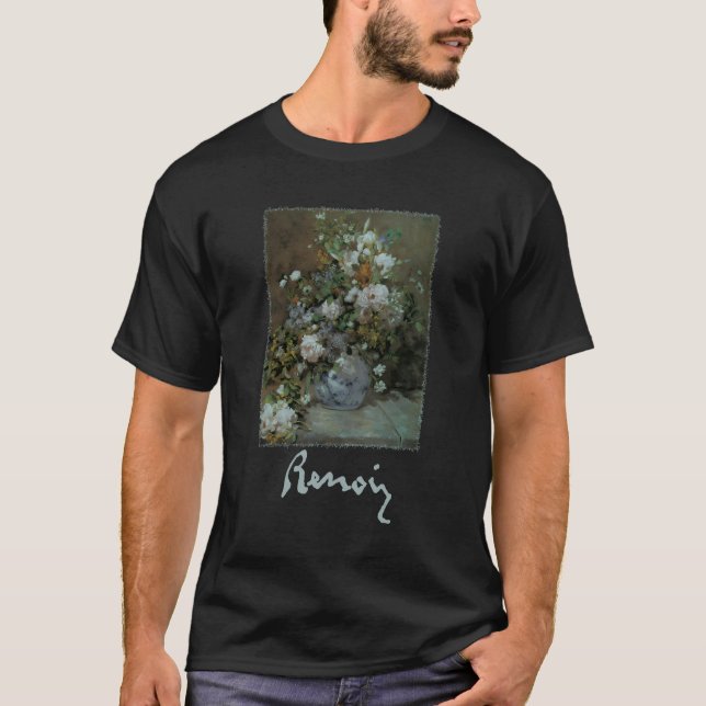 Spring Bouquet von Pierre Renoir Still Life Blume T-Shirt (Vorderseite)