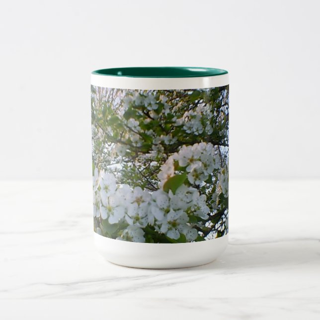 Spring Bouquet Zweifarbige Tasse (Mittel)