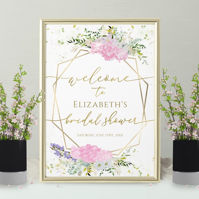 Spring Brautparty Welcome Sign Wildblume Poster (Von Creator hochgeladen)