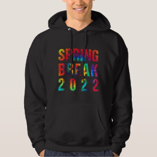 Spring Break 2022 Matching Group Vintage Gefärbte Hoodie