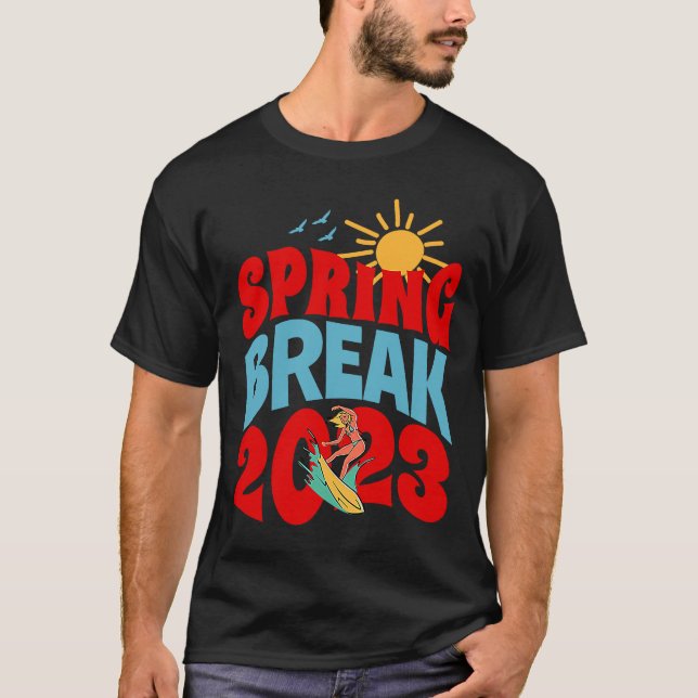 Spring Break 2023 Beach Vacation T-Shirt (Vorderseite)