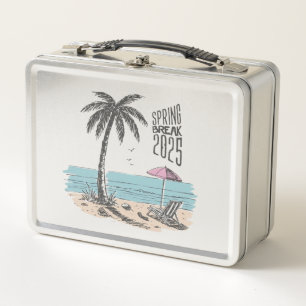 Spring Break 2025 Beach Vibes Metall Brotdose