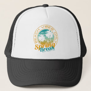 Spring Break Beach Vibes Only San Diegnia Truckerkappe