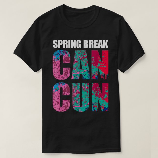 Spring Break Cancun Beach Wear Souvenir  T-Shirt (Design vorne)