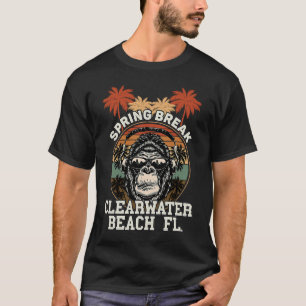 Spring Break Clearwater Beach Fl Gorilla Headphone T-Shirt