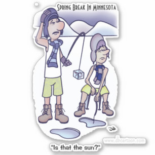 Spring Break Custom Cut Sticker