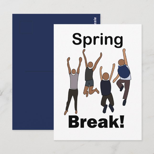 Spring Break Friendship Postkarte (Vorne/Hinten)