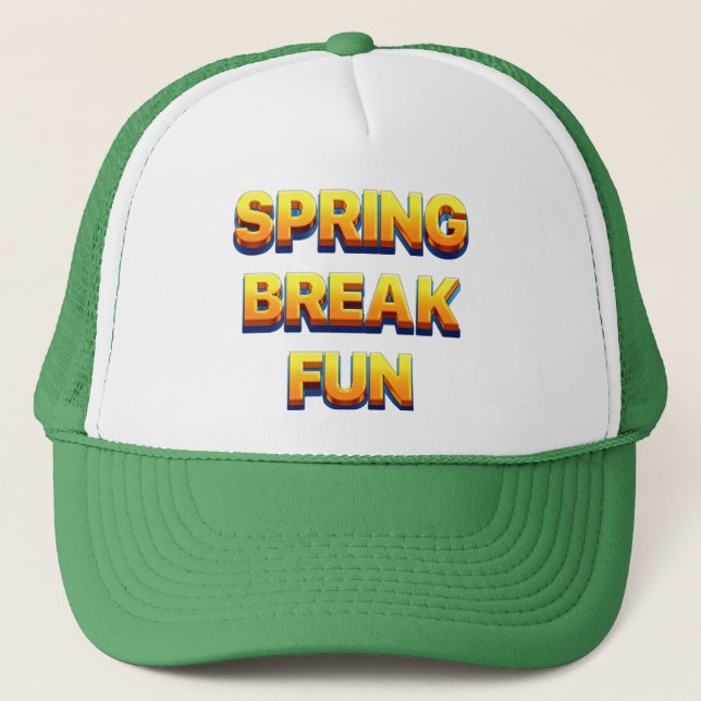 Spring Break Fun Truckerkappe (Vorderseite)