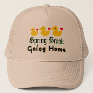 ♫ ♥ Spring Break Going Zuhause Niedlich Ducks Truc Truckerkappe